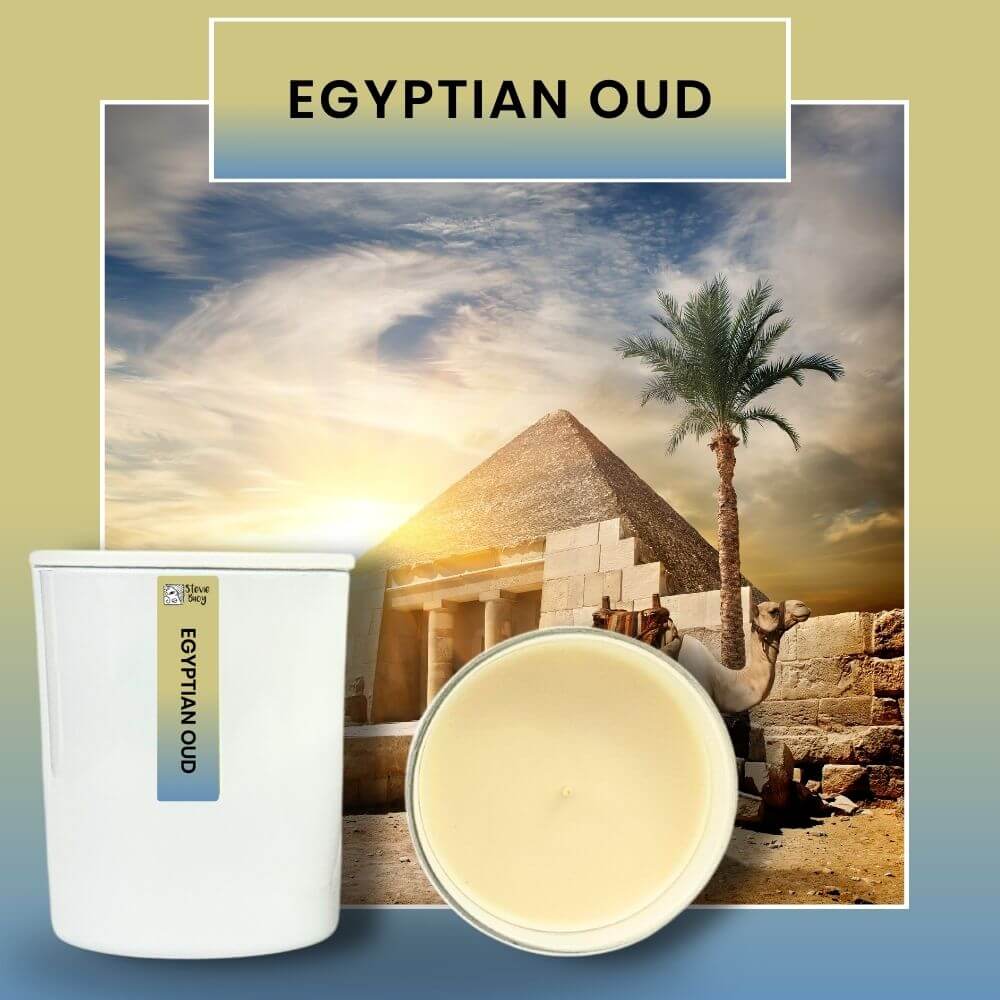 Egyptian Oud Scented Cocosoy Candles - Large by Stevie Buoy