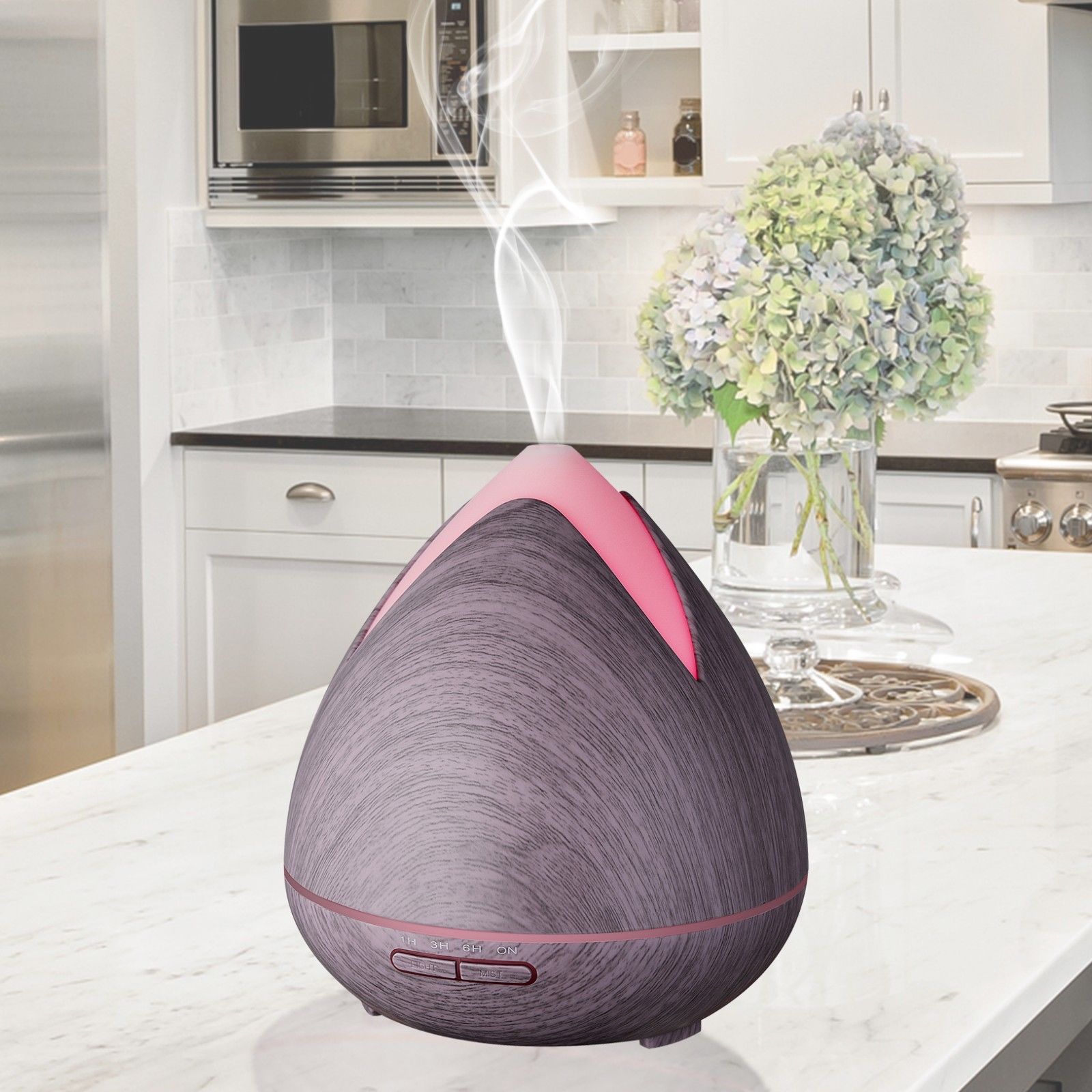 Essential Oils Ultrasonic Aromatherapy Diffuser Air Humidifier Purify 400ml - Violet - by Stevie Buoy