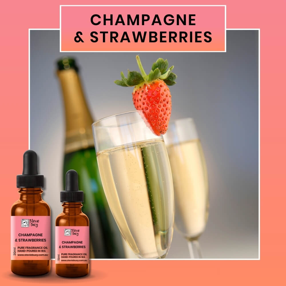 Fragrance Oil for Aroma Diffusers - Champagne &amp; Strawberries / 15ml by Stevie Buoy ?? Shop now!!