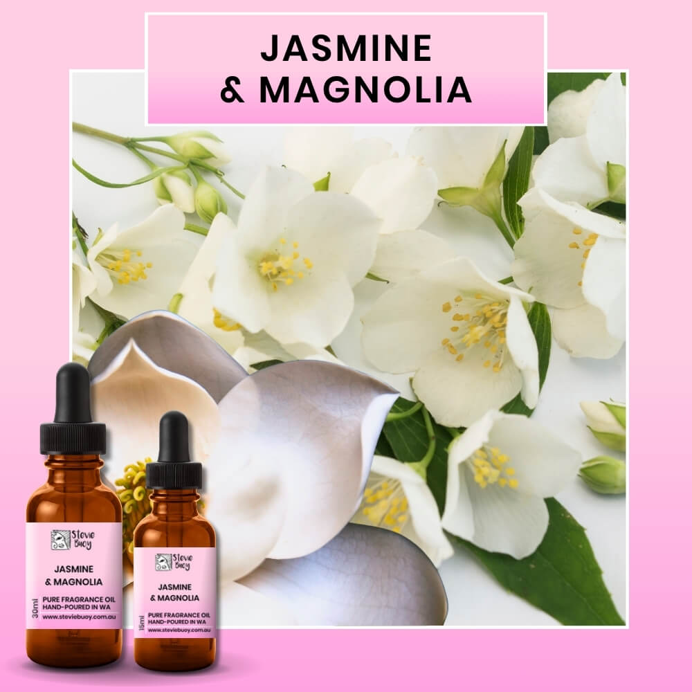 Fragrance Oil for Aroma Diffusers - Jasmine &amp; Magnolia / 15ml by Stevie Buoy ?? Shop now!!