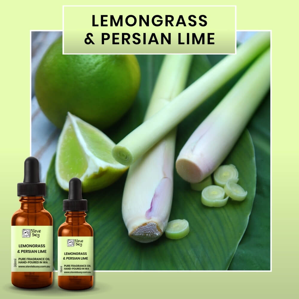 Fragrance Oil for Aroma Diffusers - Lemongrass &amp; Persian Lime / 15ml by Stevie Buoy ?? Shop now!!