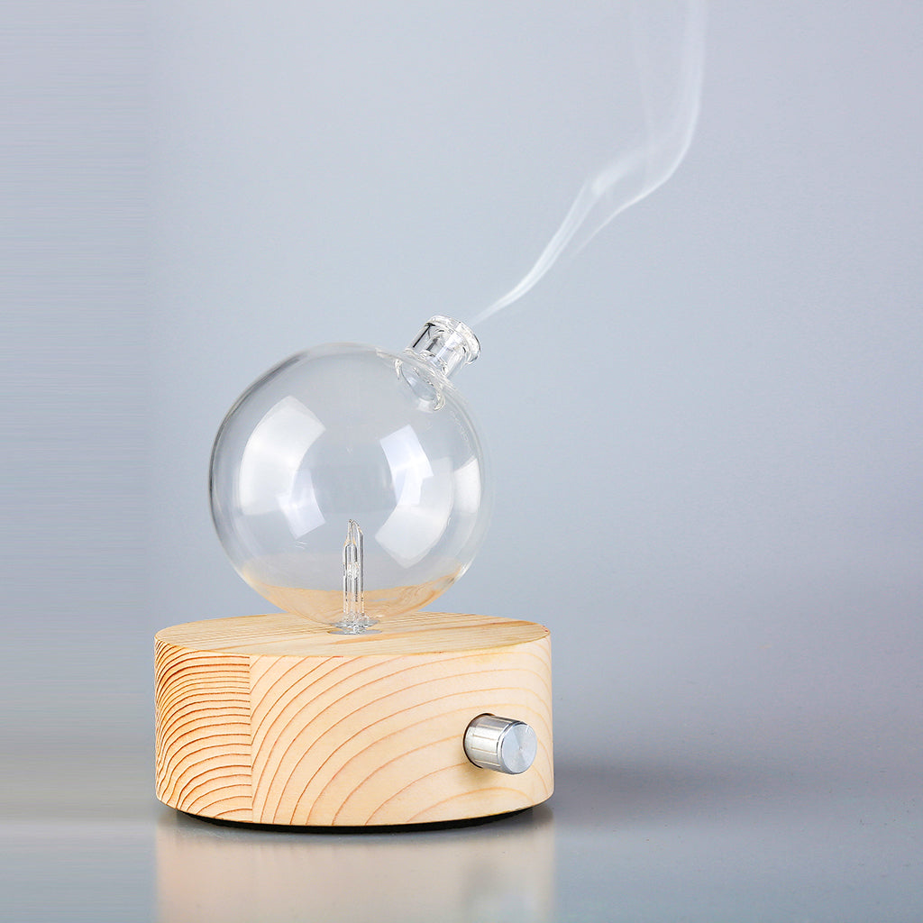 Geometry Round Nebuliser - Waterless Diffuser | Essential Oil Burner | Aromatherapy| Home Fragrance - by Stevie Buoy