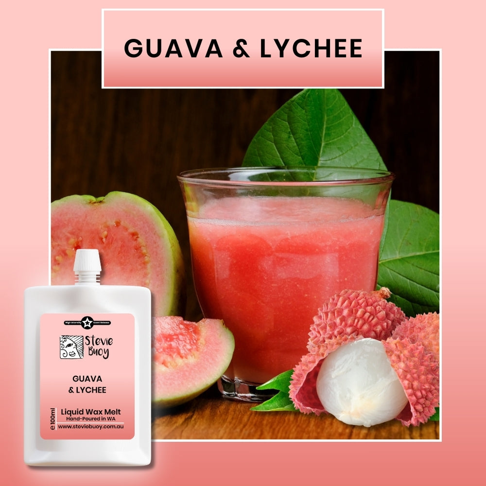 Guava & Lychee Liquid Wax Melts - by Stevie Buoy