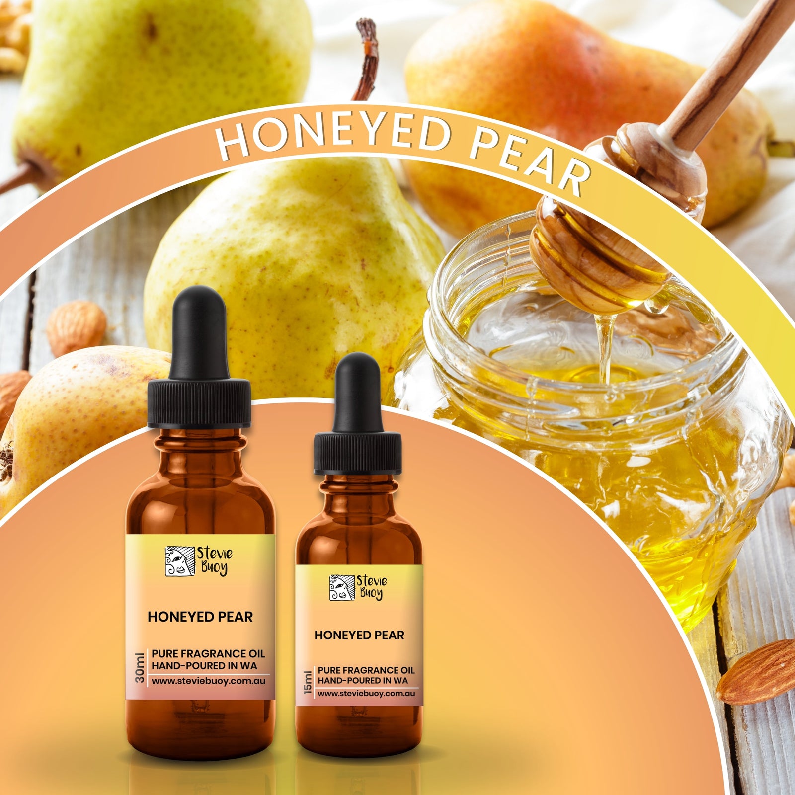 Honeyed Pear Fragrance Oil for Aroma Diffusers - by Stevie Buoy