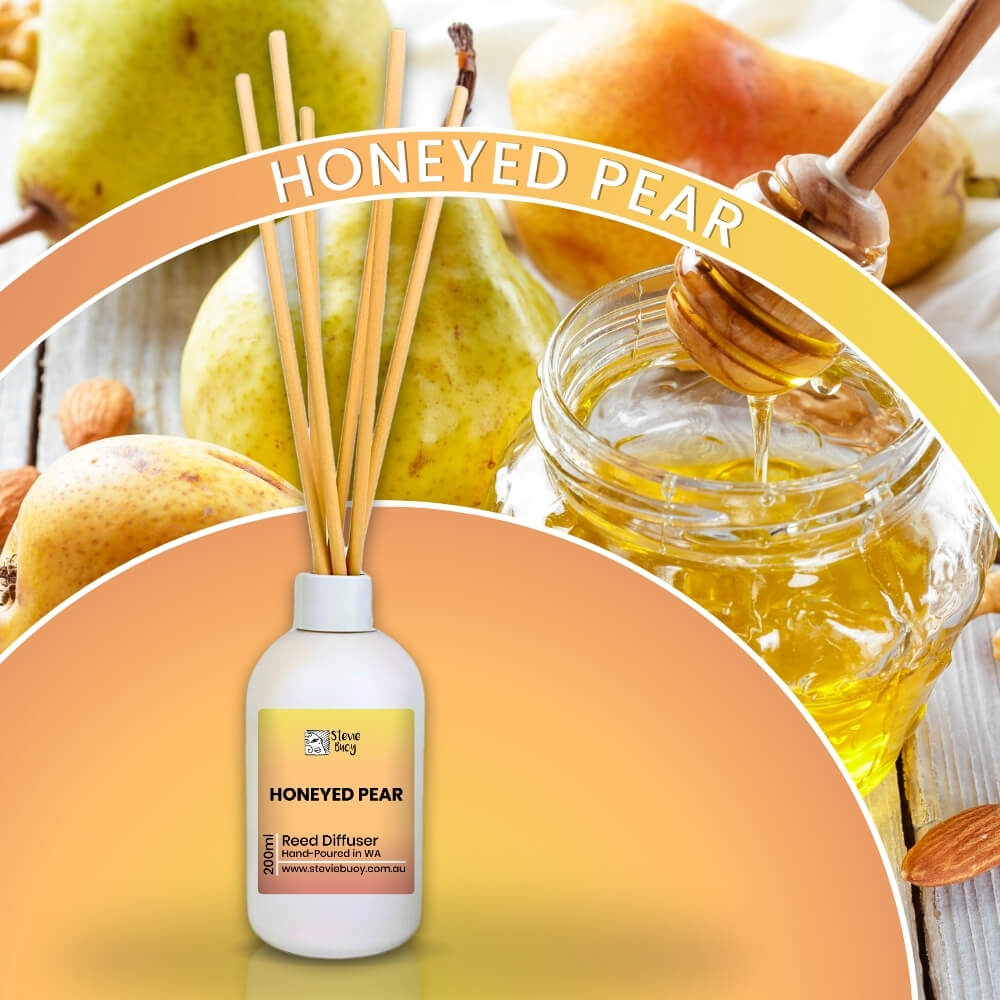 Honeyed Pear Reed Diffuser - 200ml by Stevie Buoy