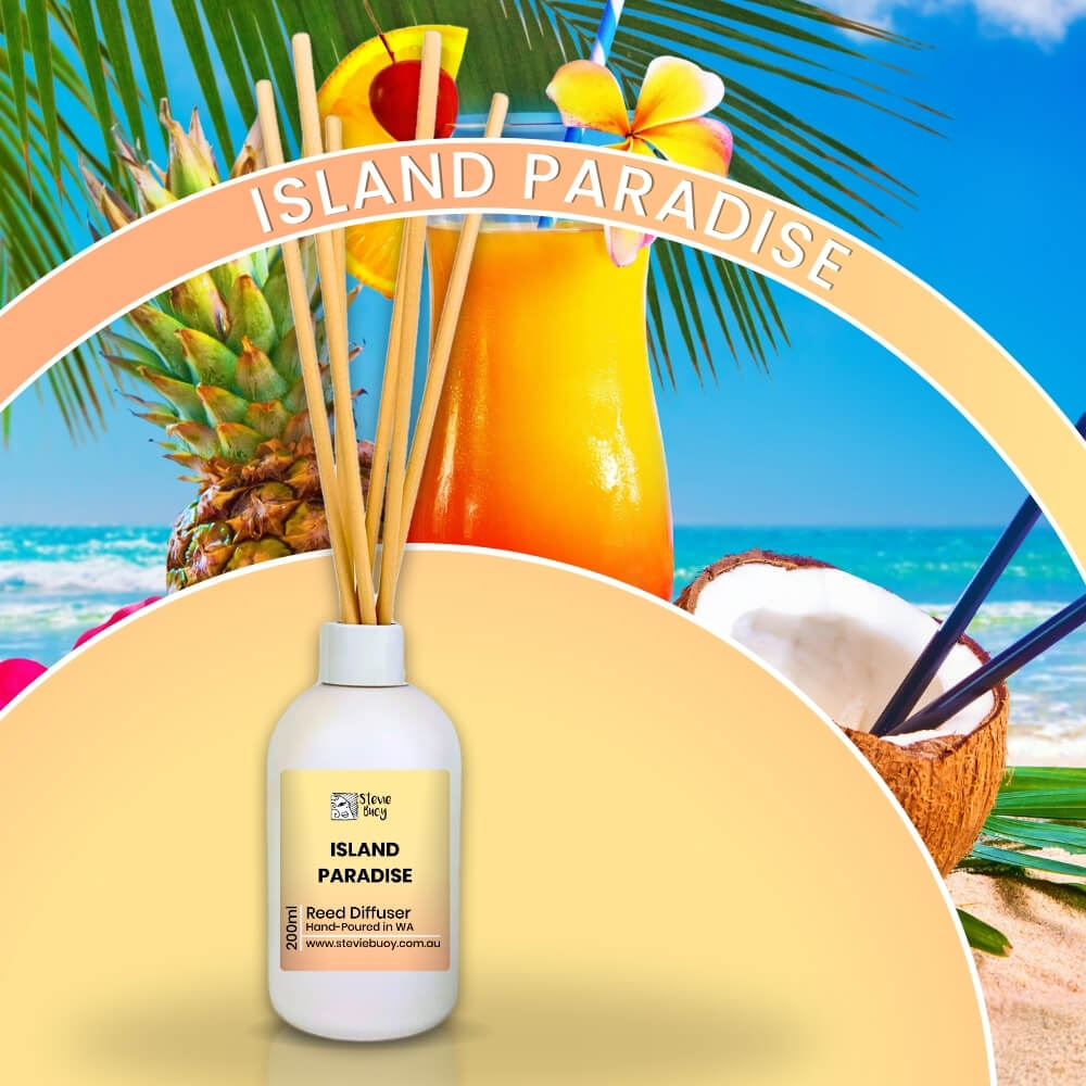 Island Paradise Reed Diffuser - 200ml by Stevie Buoy