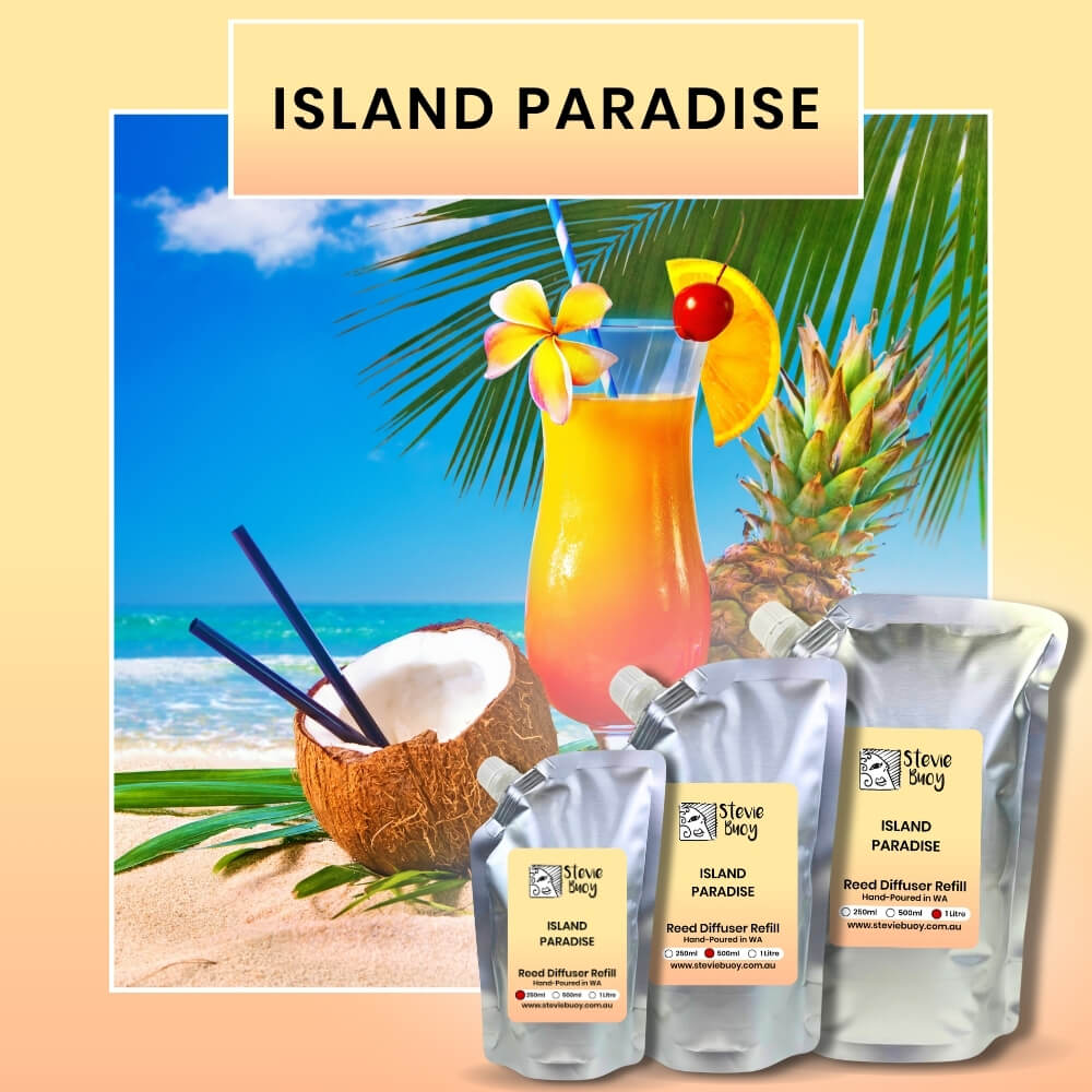 Island Paradise Reed Diffuser Refill - by Stevie Buoy