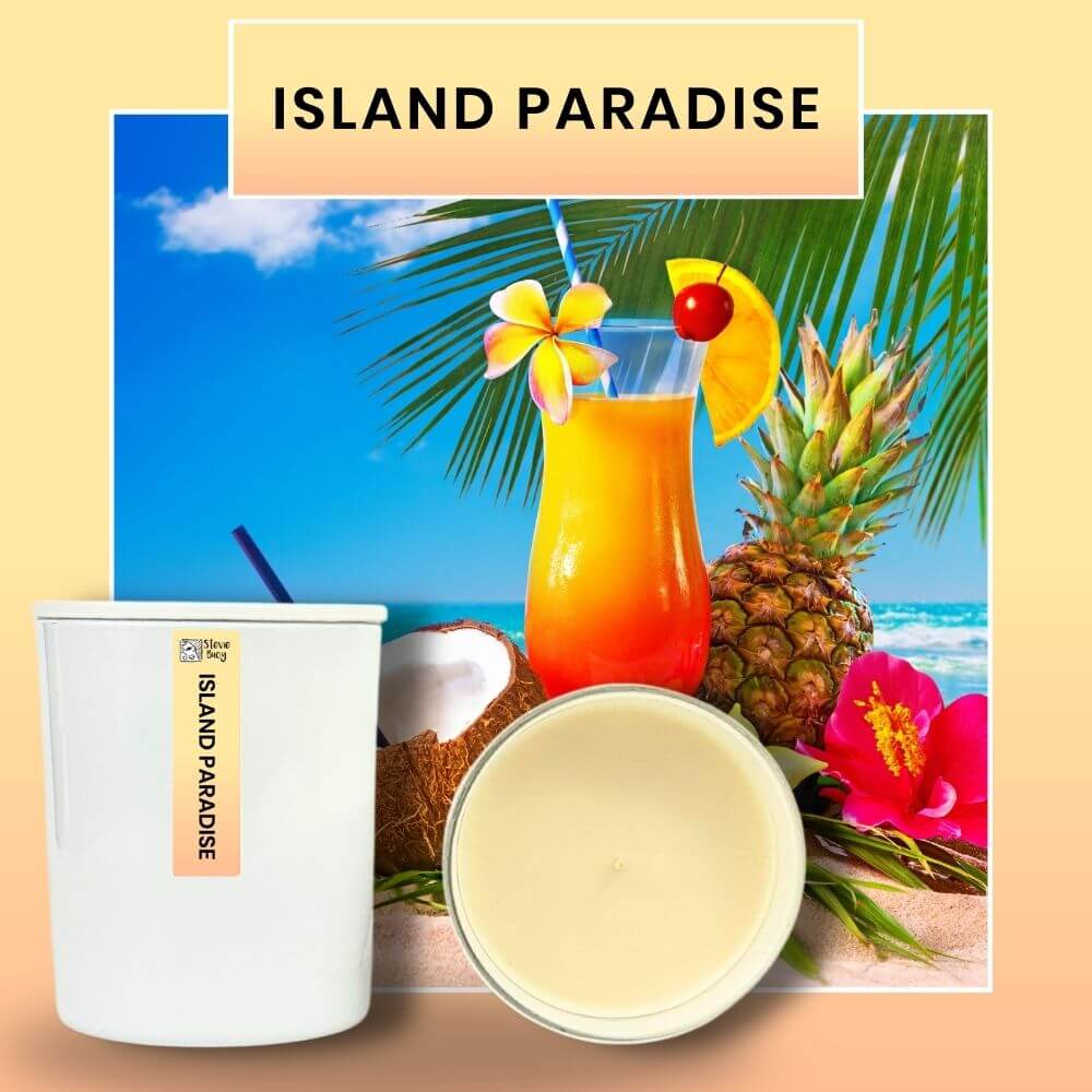 Island Paradise Scented Cocosoy Candles - Large by Stevie Buoy