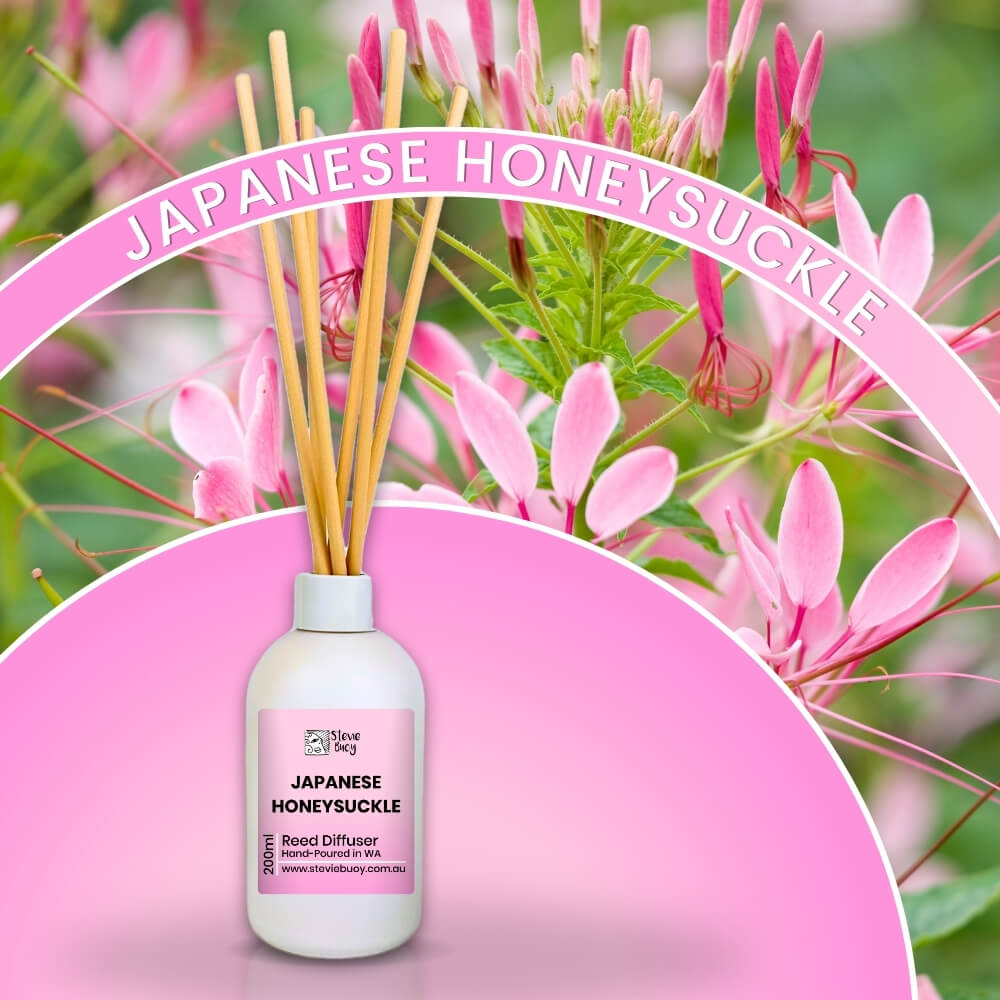 Japanese Honeysuckle Reed Diffuser - 200ml by Stevie Buoy