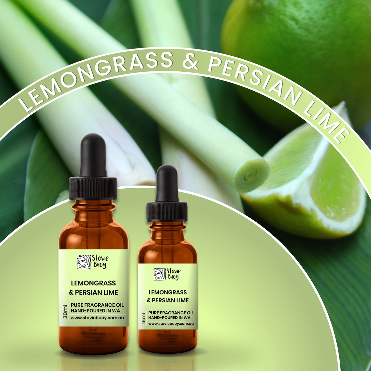 Lemongrass &amp; Persian Lime Fragrance Oil for Aroma Diffusers - by Stevie Buoy