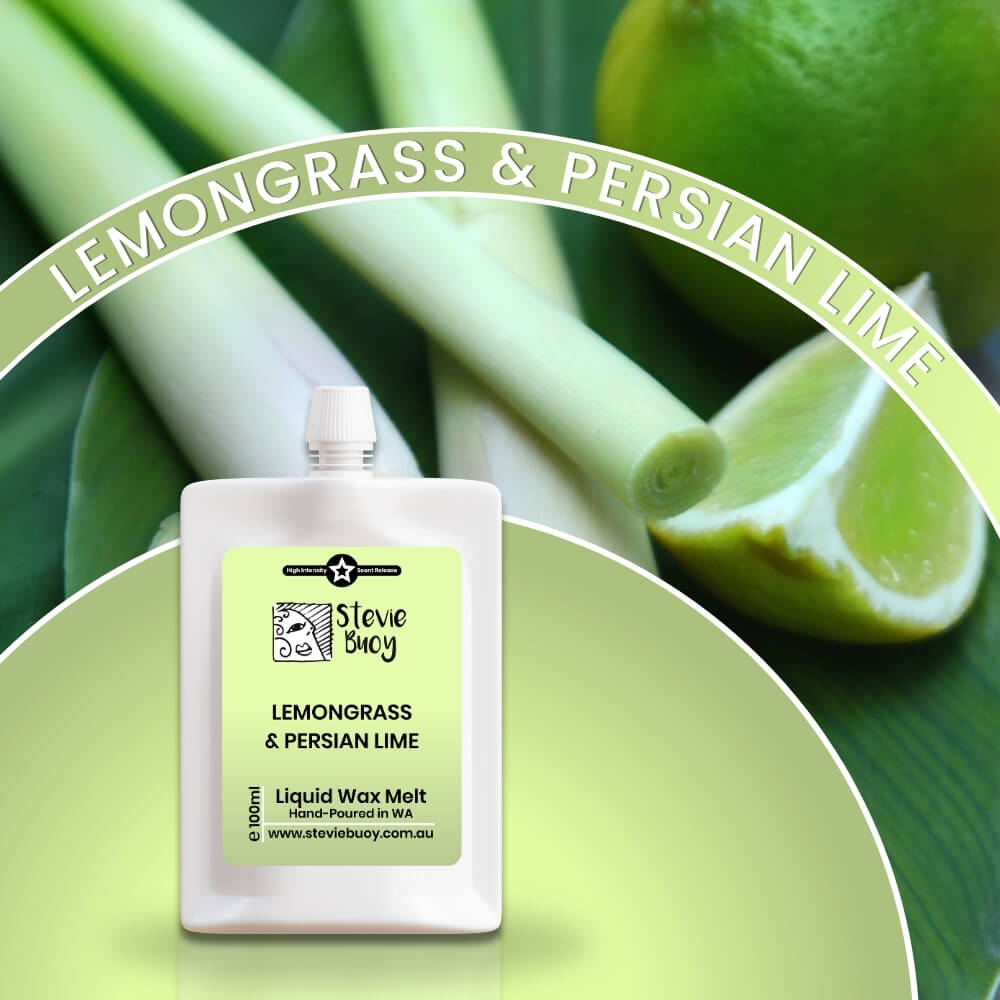 Lemongrass &amp; Persian Lime Liquid Wax Melts - by Stevie Buoy