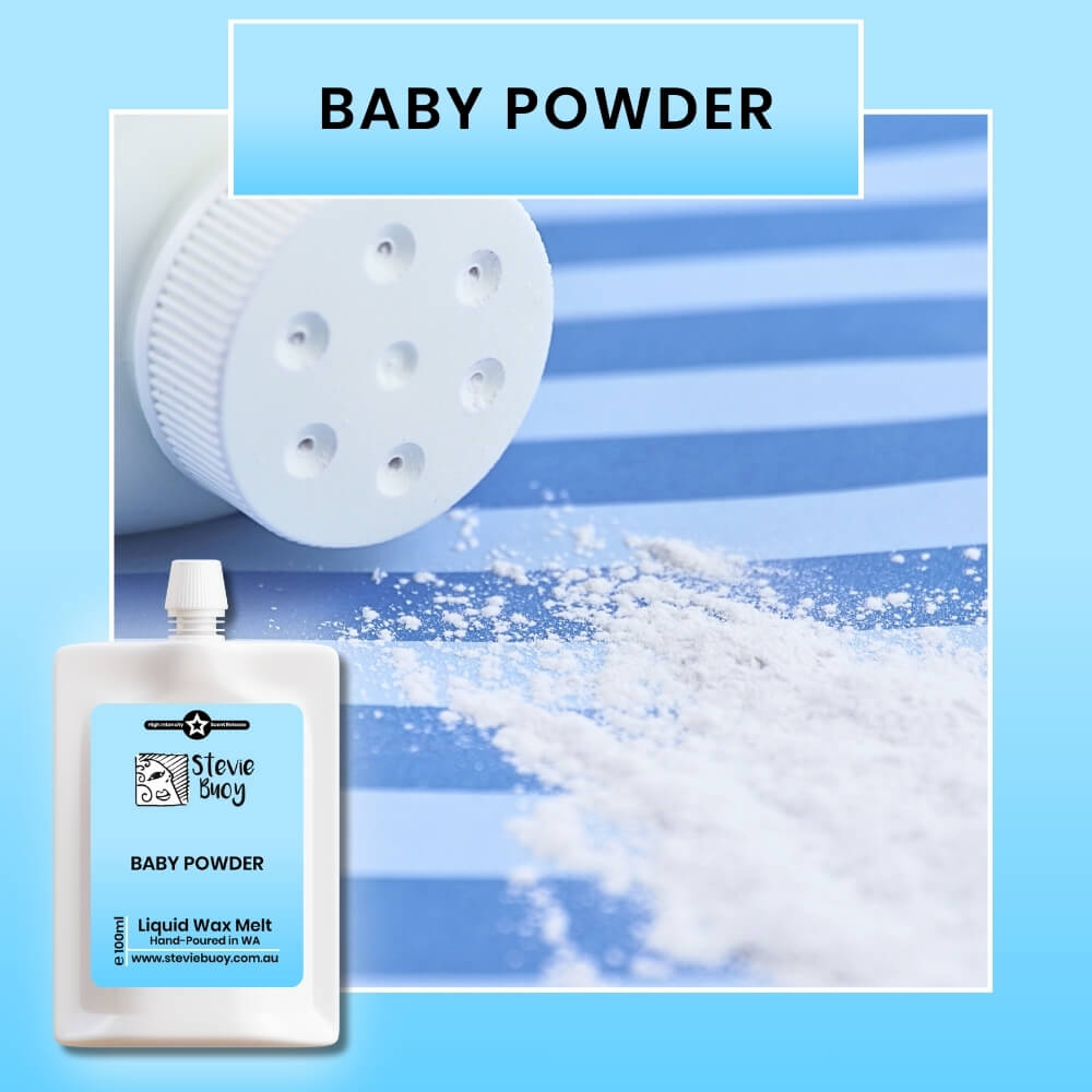 Liquid Wax Melts - Baby Powder by Stevie Buoy ?? Shop now!!