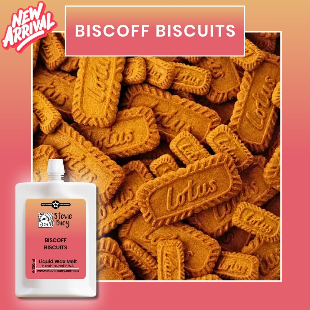 Liquid Wax Melts - Biscoff Biscuits by Stevie Buoy ?? Shop now!!