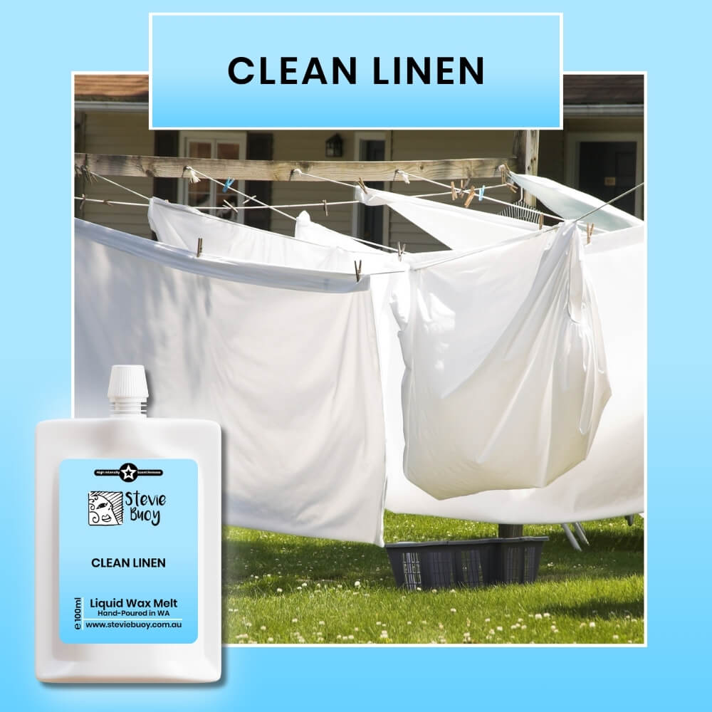 Liquid Wax Melts - Clean Linen by Stevie Buoy ?? Shop now!!