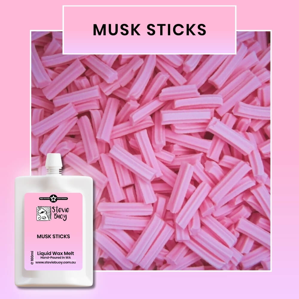 Liquid Wax Melts - Musk Sticks by Stevie Buoy ?? Shop now!!