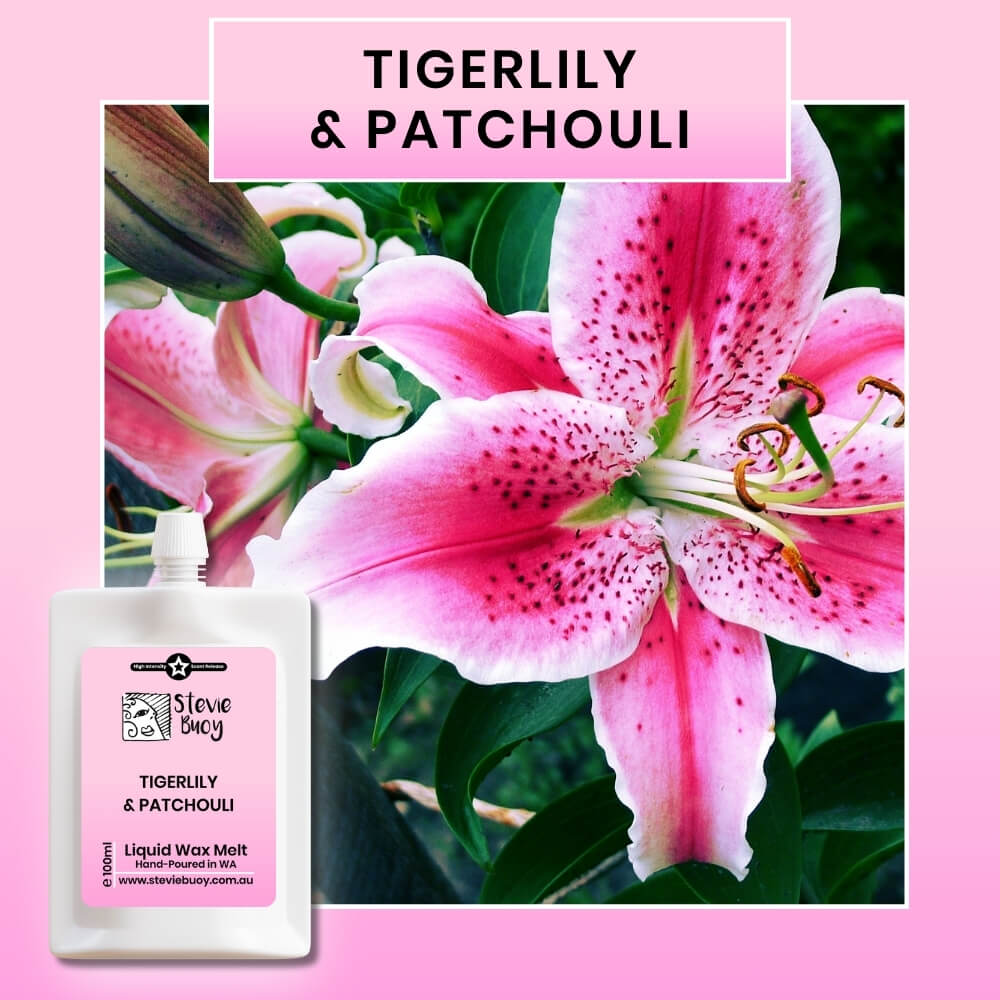 Liquid Wax Melts - Tigerlily & Patchouli by Stevie Buoy ?? Shop now!!