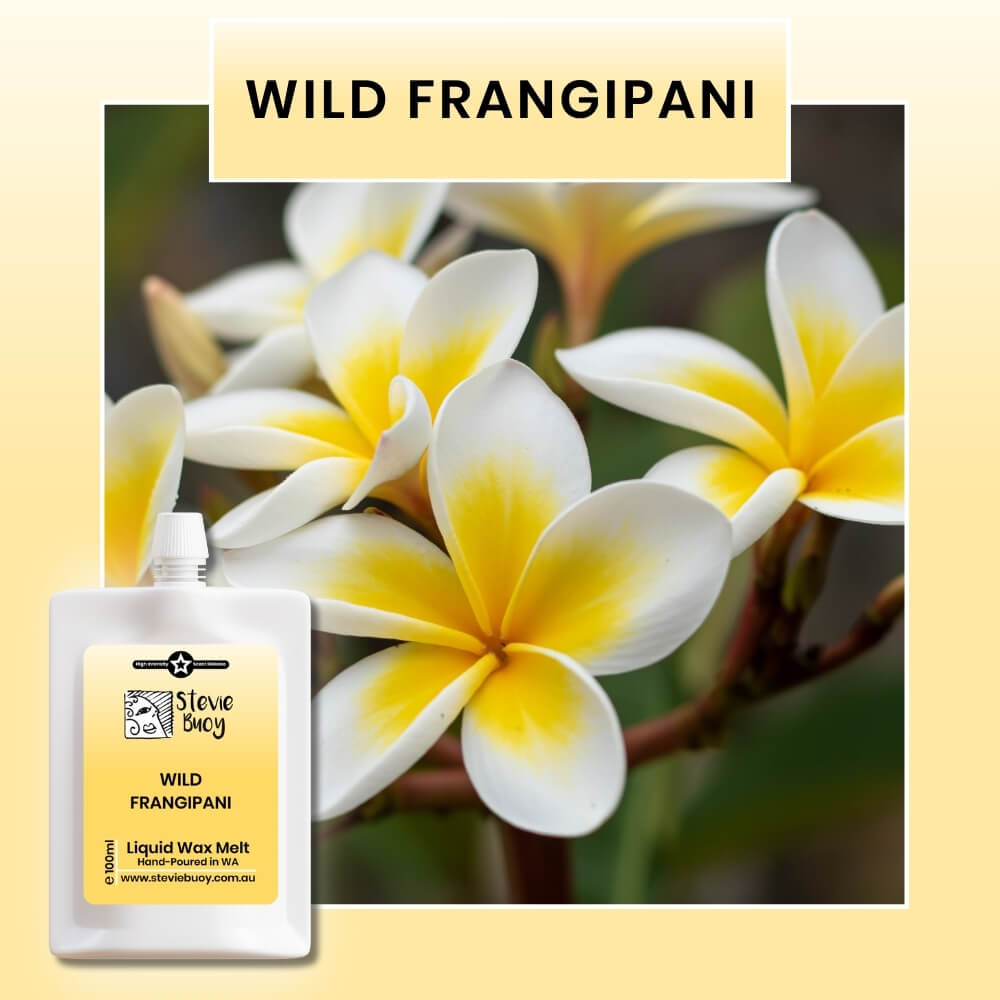 Liquid Wax Melts - Wild Frangipani by Stevie Buoy ?? Shop now!!