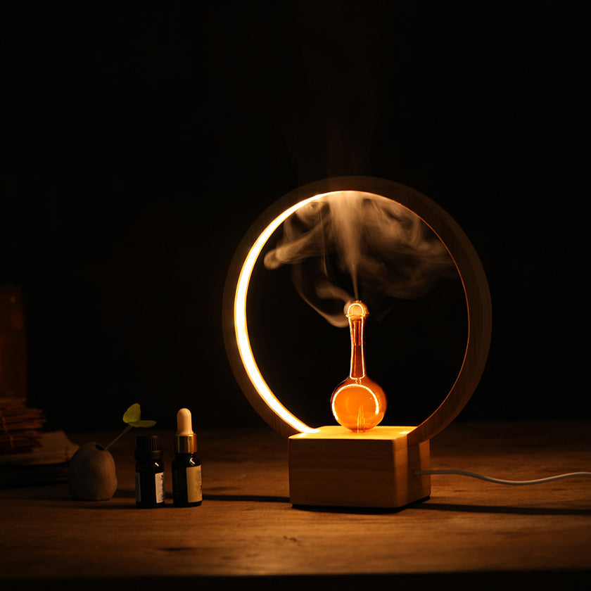 Luna (nebuliser + ringlight) - Waterless Diffuser | Essential Oil Burner | Aromatherapy| Home Fragrance - by Stevie Buoy