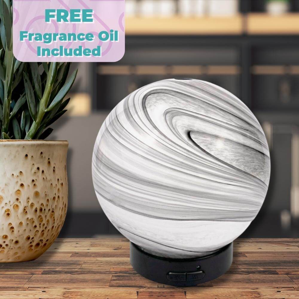 Monochrome Sphere Glass Ultrasonic Diffuser - by Stevie Buoy ?? Shop now!!