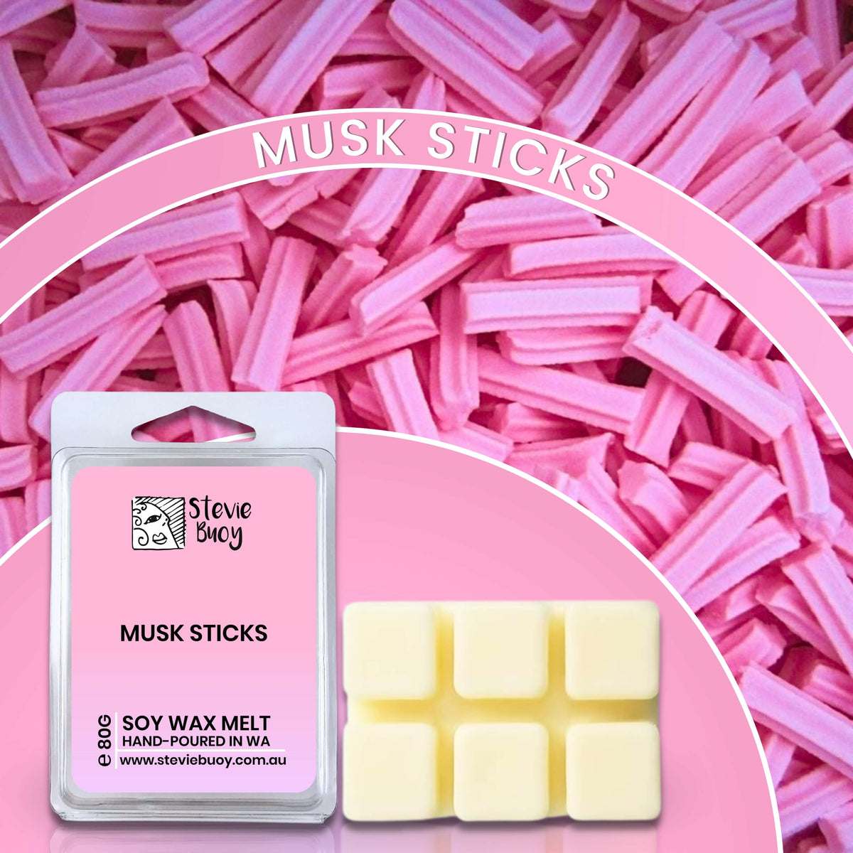 Musk Sticks Clamshell Wax Melts - by Stevie Buoy