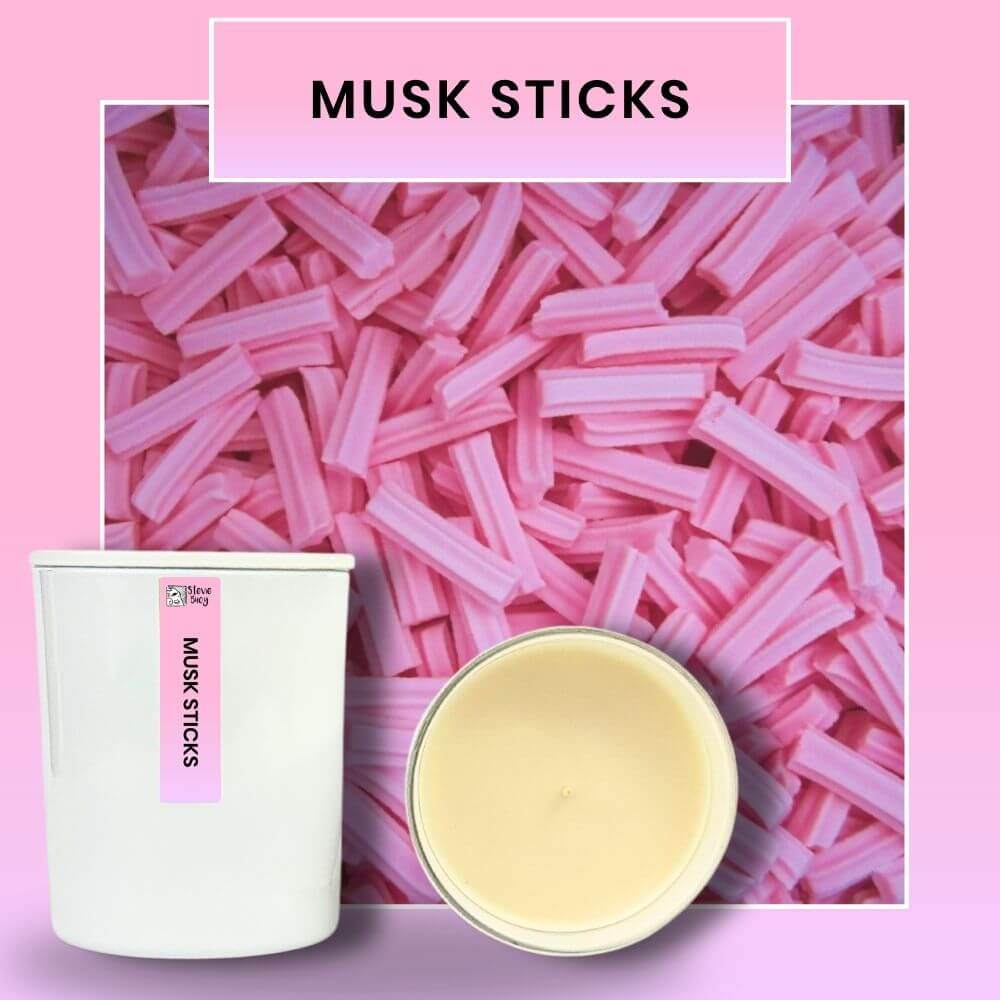 Musk Sticks Scented Cocosoy Candles - Large by Stevie Buoy