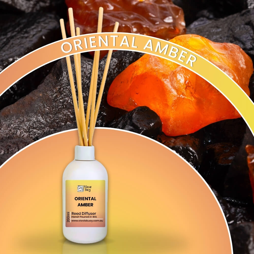 Oriental Amber Reed Diffuser - 200ml by Stevie Buoy