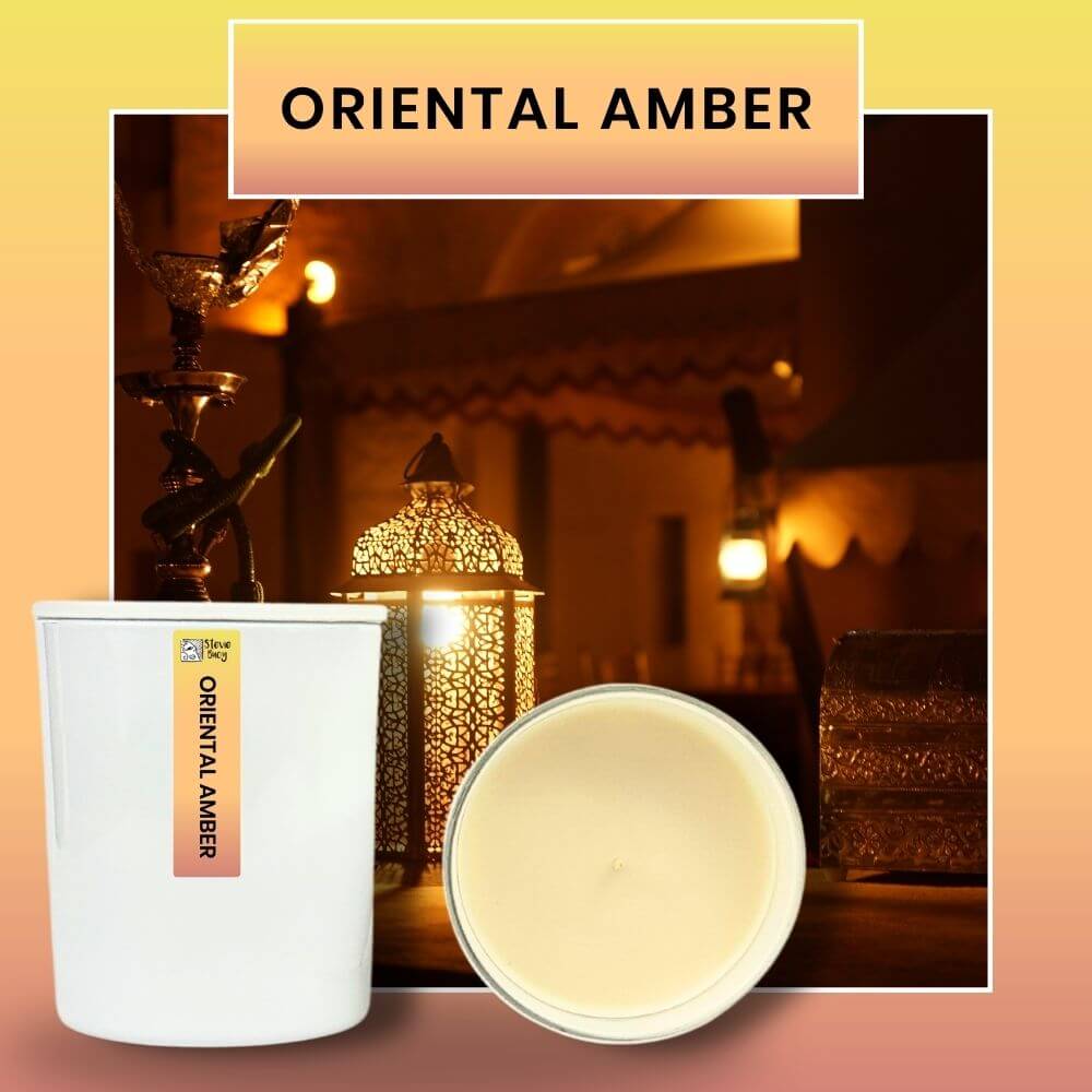 Oriental Amber Scented Cocosoy Candles - Large by Stevie Buoy