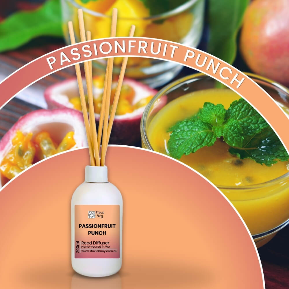 Passionfruit Punch Reed Diffuser - 200ml by Stevie Buoy