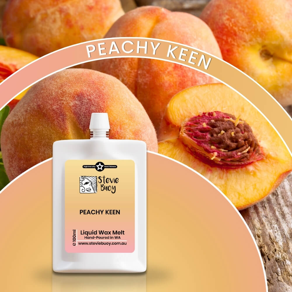 Peachy Keen Liquid Wax Melts - by Stevie Buoy