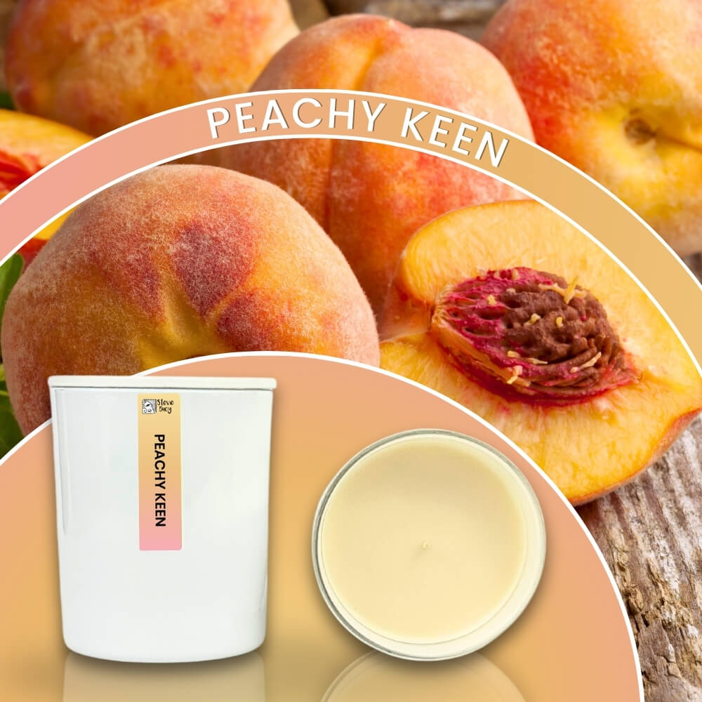 Peachy Keen Scented Cocosoy Candles - Large by Stevie Buoy