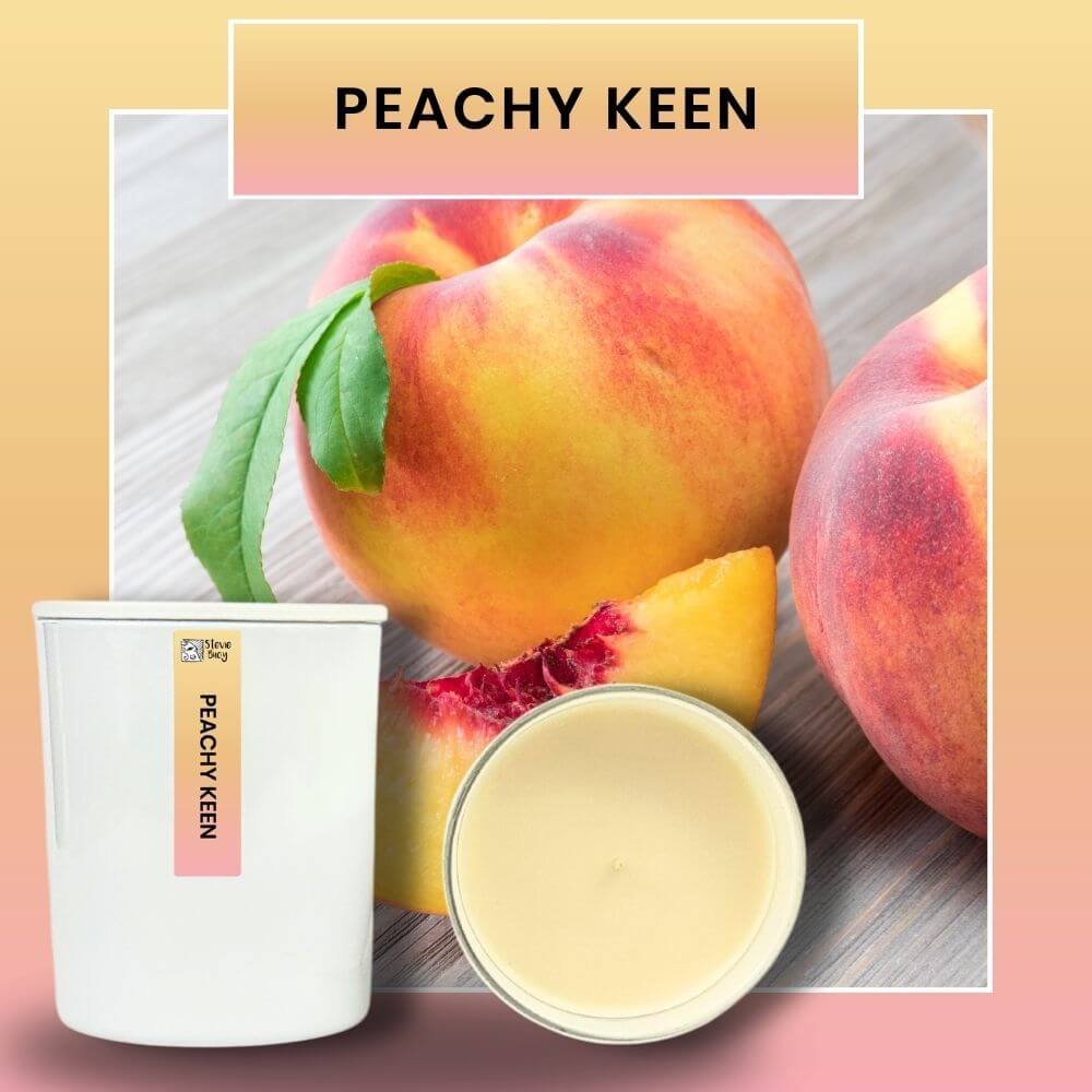 Peachy Keen Scented Cocosoy Candles - Medium by Stevie Buoy ?? Shop now!!