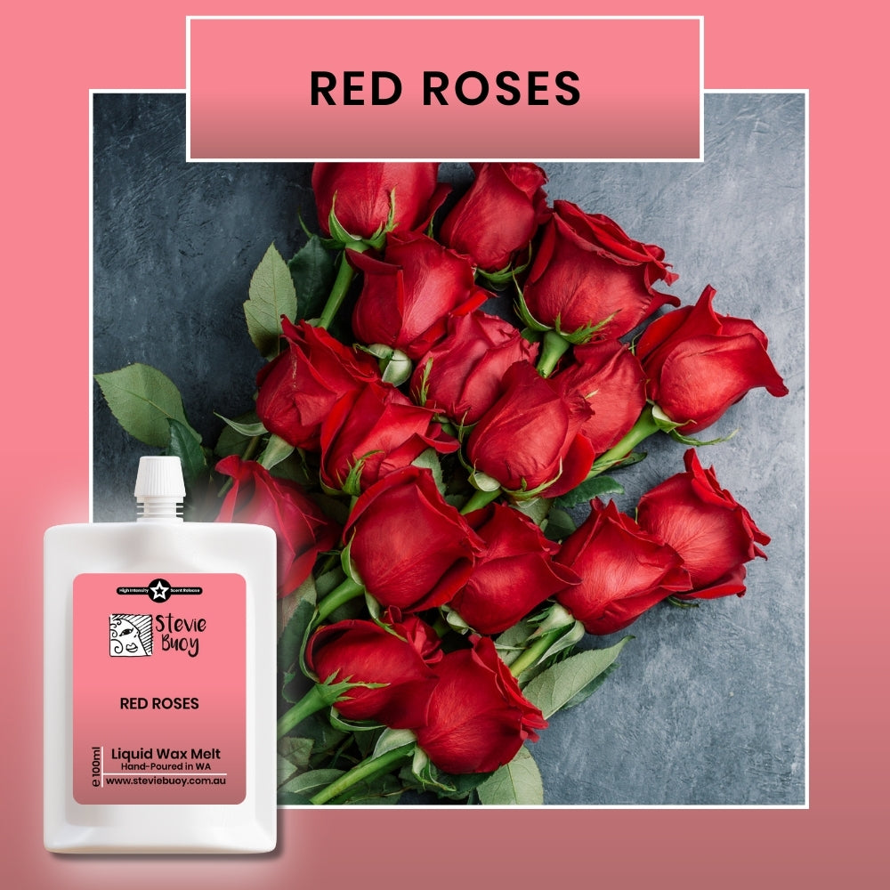 Red Roses Liquid Wax Melts - by Stevie Buoy