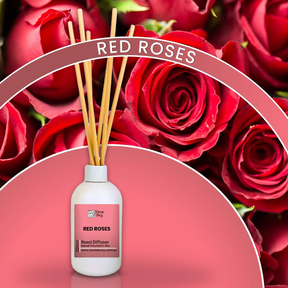 Red Roses Reed Diffuser - 200ml by Stevie Buoy