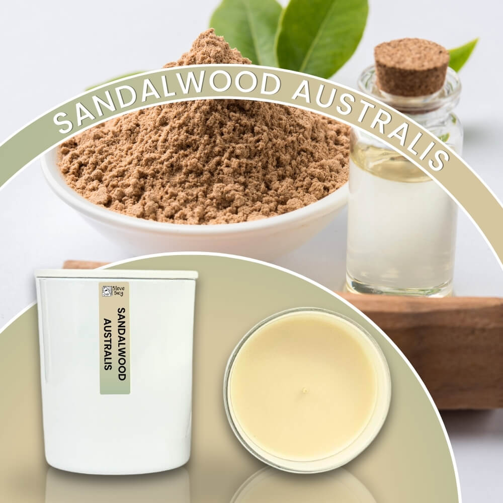 Sandalwood Australis Scented Cocosoy Candles - Large by Stevie Buoy