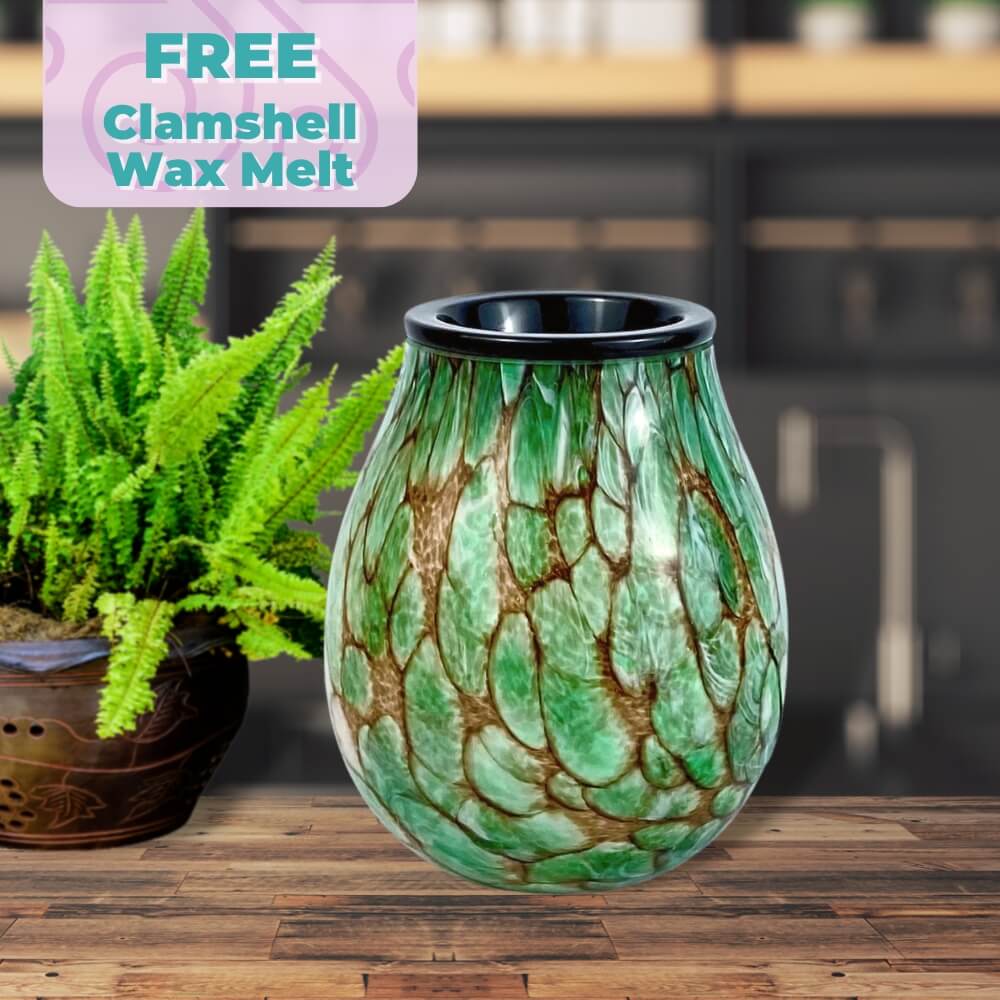 Serpentine Glass Wax Warmer - by Stevie Buoy ?? Shop now!!