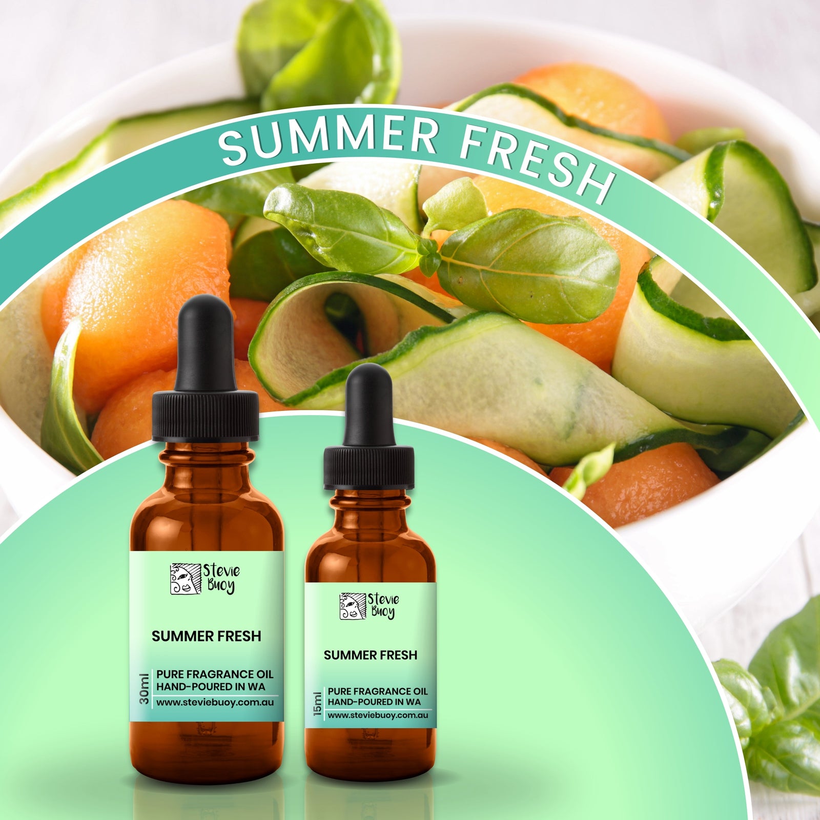 Summer Fresh Fragrance Oil for Aroma Diffusers - by Stevie Buoy