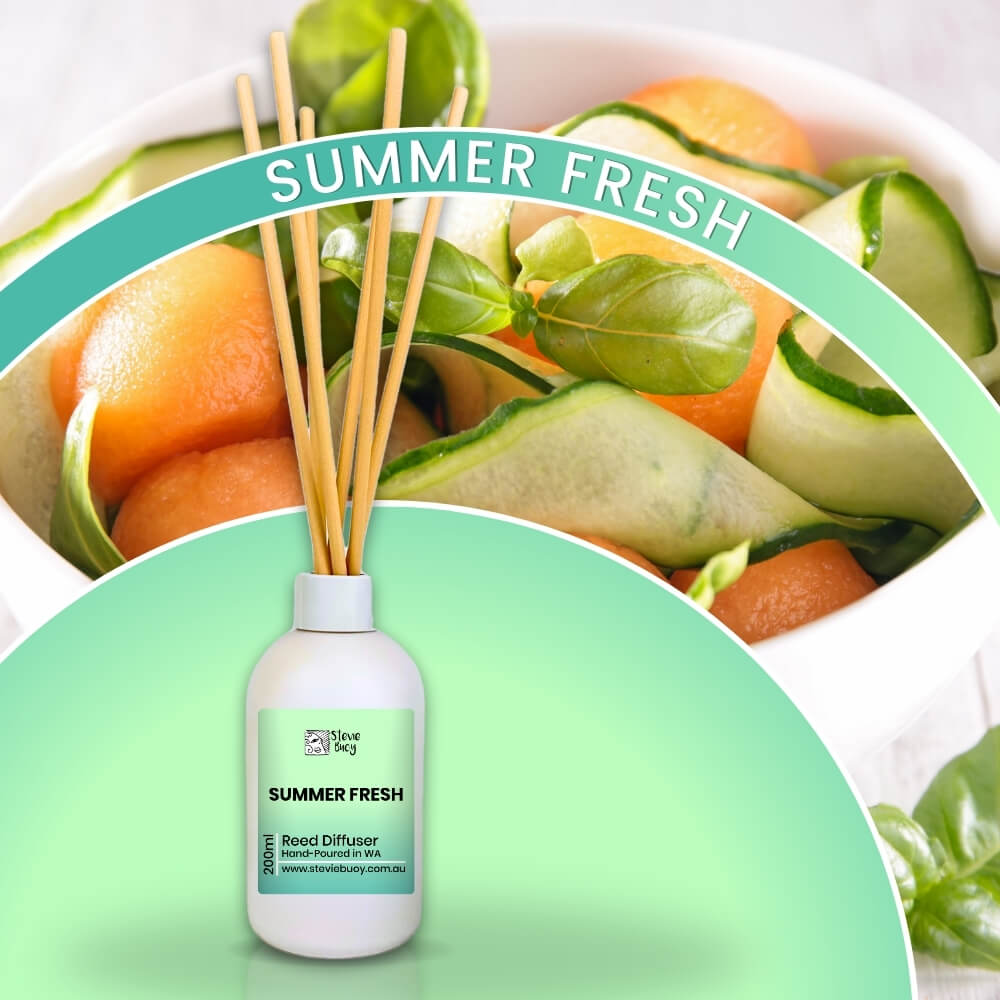 Summer Fresh Reed Diffuser - 200ml by Stevie Buoy