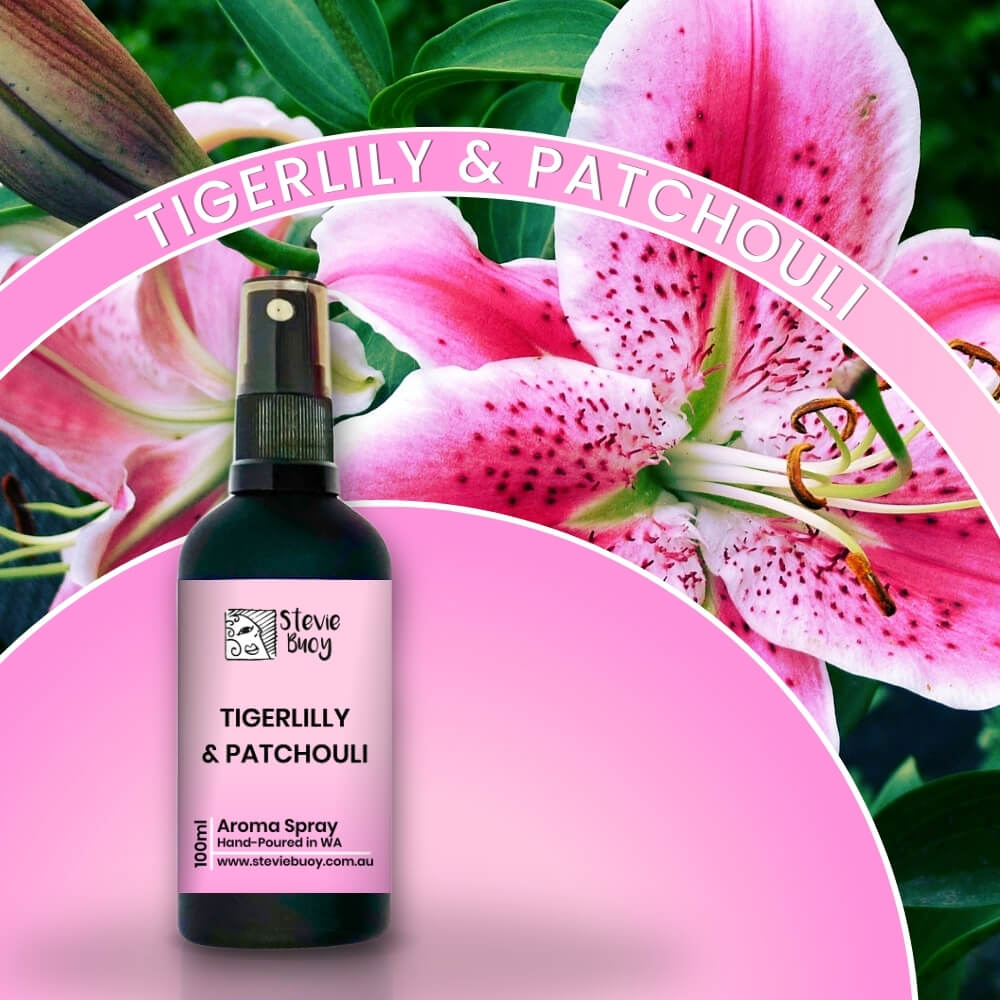 Tigerlily &amp; Patchouli Aroma Spray - 100ml by Stevie Buoy