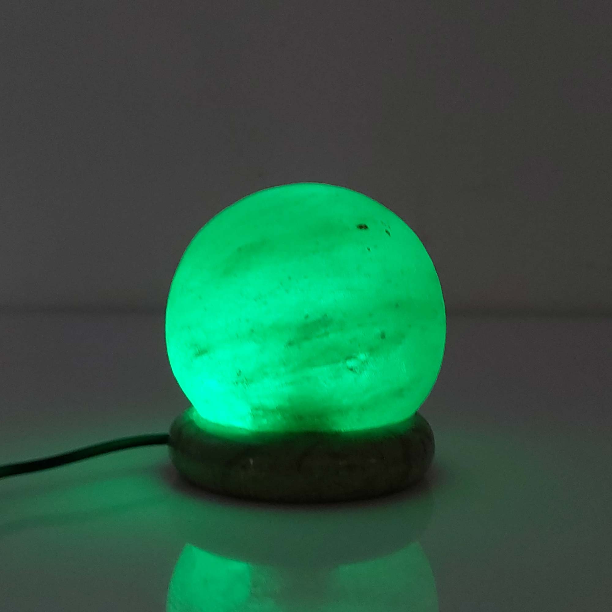 Usb Colour Changing Salt Himalayan Lamp - Ball Sphere Shape Pink Rock Led Light - by Stevie Buoy