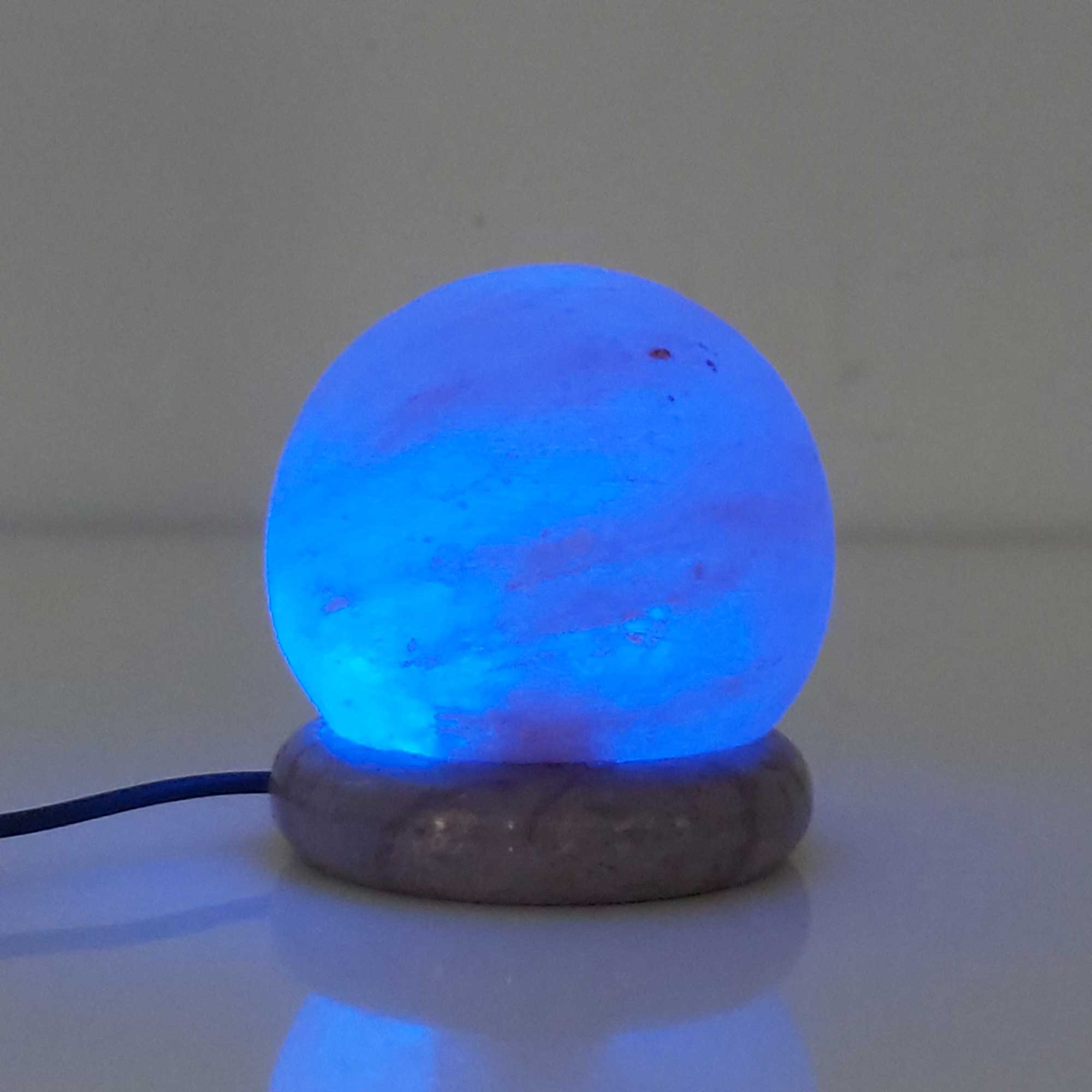 Usb Colour Changing Salt Himalayan Lamp - Ball Sphere Shape Pink Rock Led Light - by Stevie Buoy