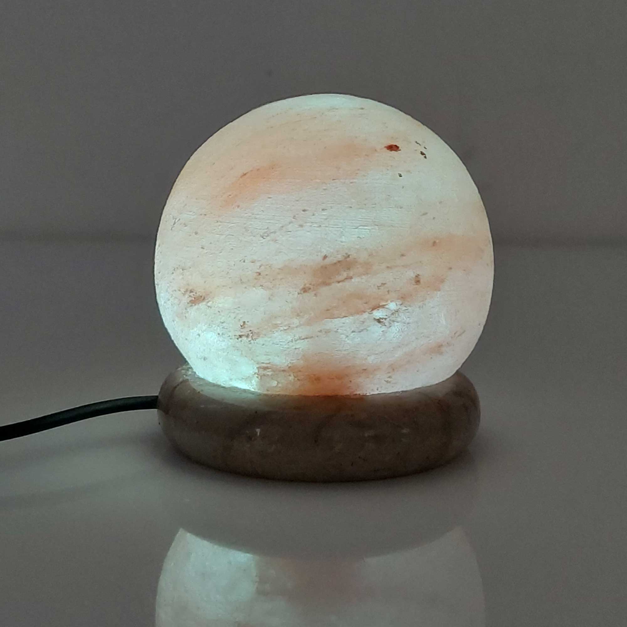 Usb Colour Changing Salt Himalayan Lamp - Ball Sphere Shape Pink Rock Led Light - by Stevie Buoy