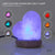 Usb Colour Changing Salt Himalayan Lamp - Heart Love Shape Pink Rock Led Light - by Stevie Buoy