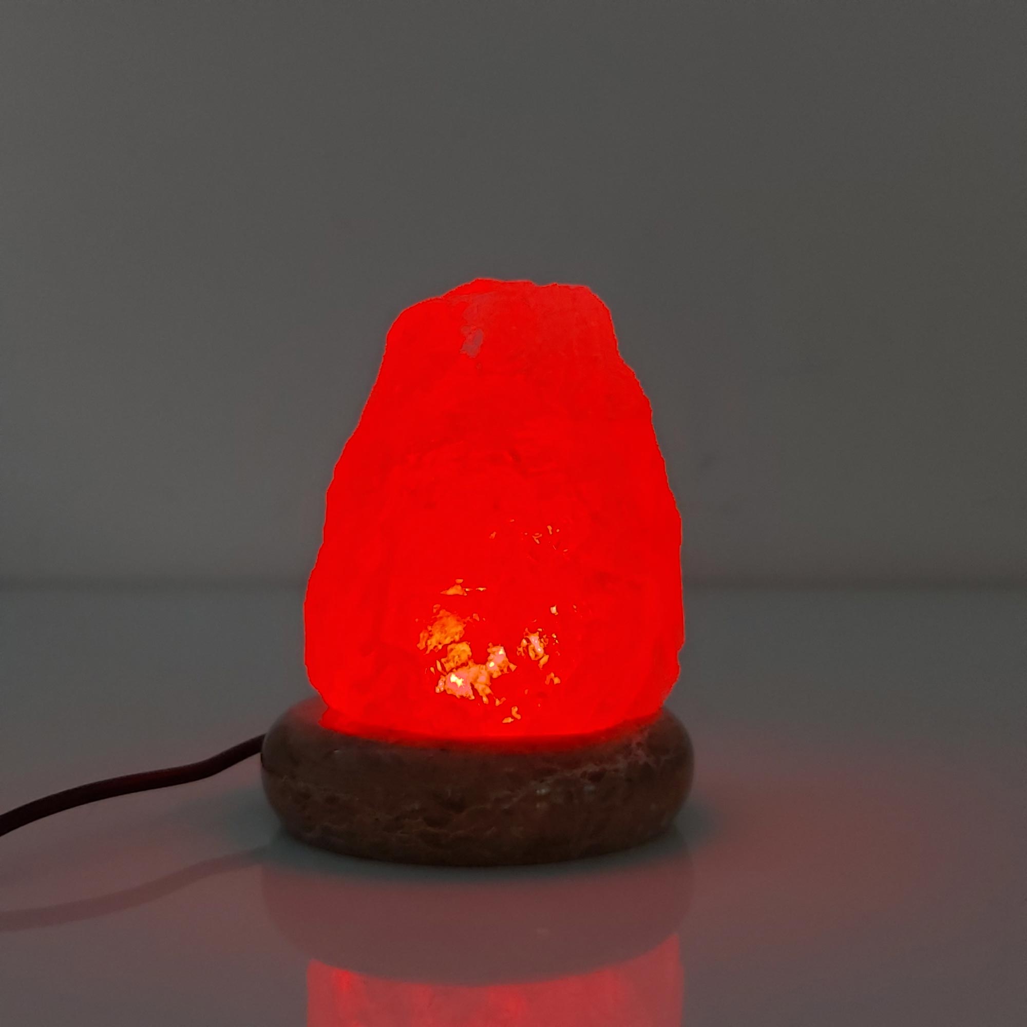 Usb Colour Changing Salt Himalayan Lamp - Natural Shape Pink Rock Led Light - by Stevie Buoy