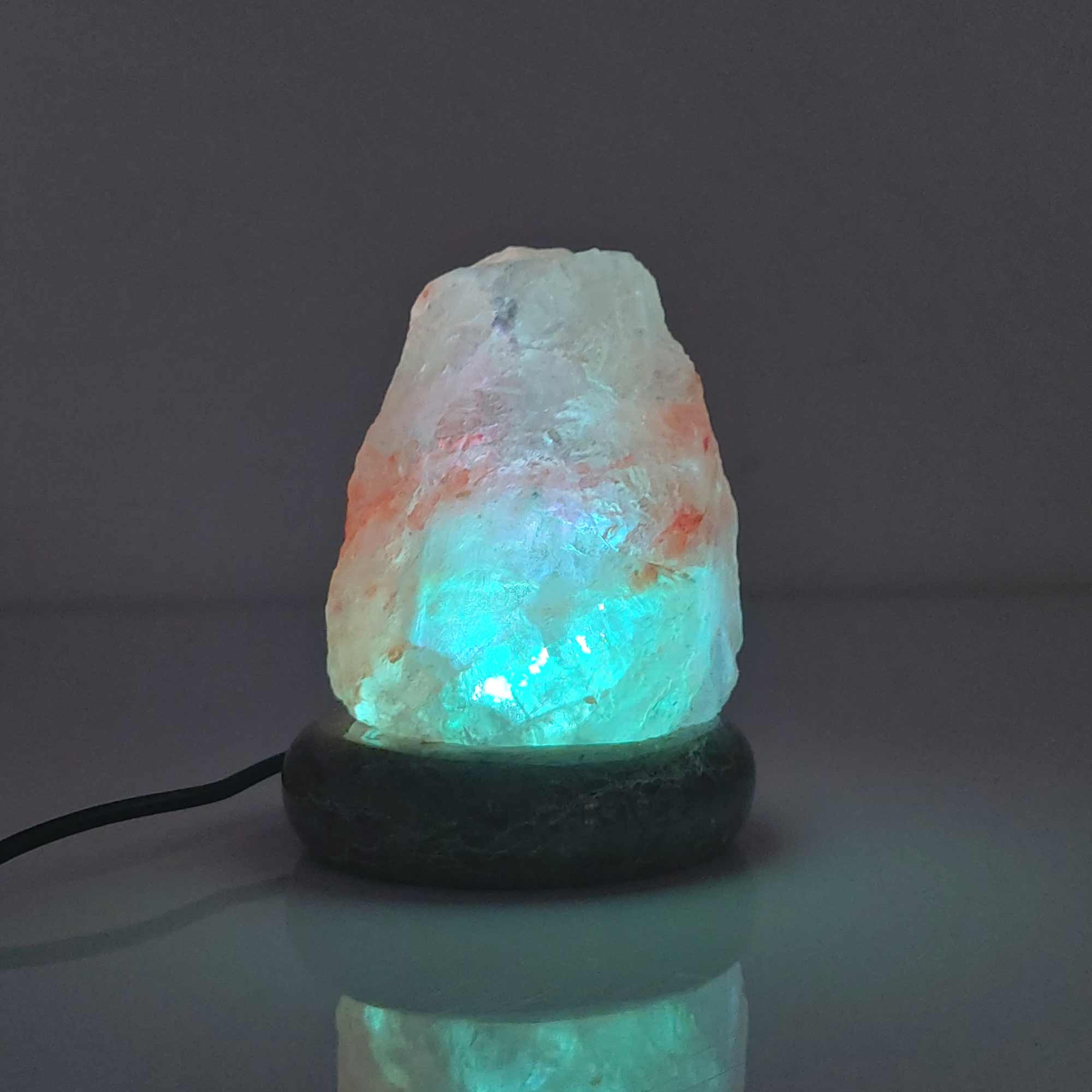 Usb Colour Changing Salt Himalayan Lamp - Natural Shape Pink Rock Led Light - by Stevie Buoy