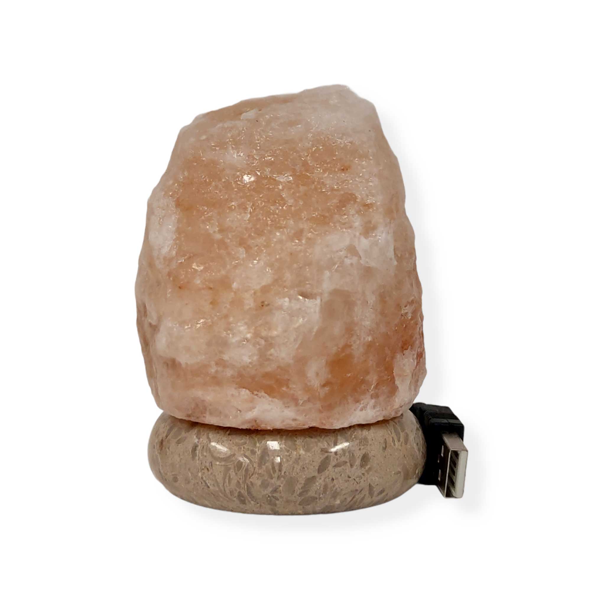 Usb Colour Changing Salt Himalayan Lamp - Natural Shape Pink Rock Led Light - by Stevie Buoy