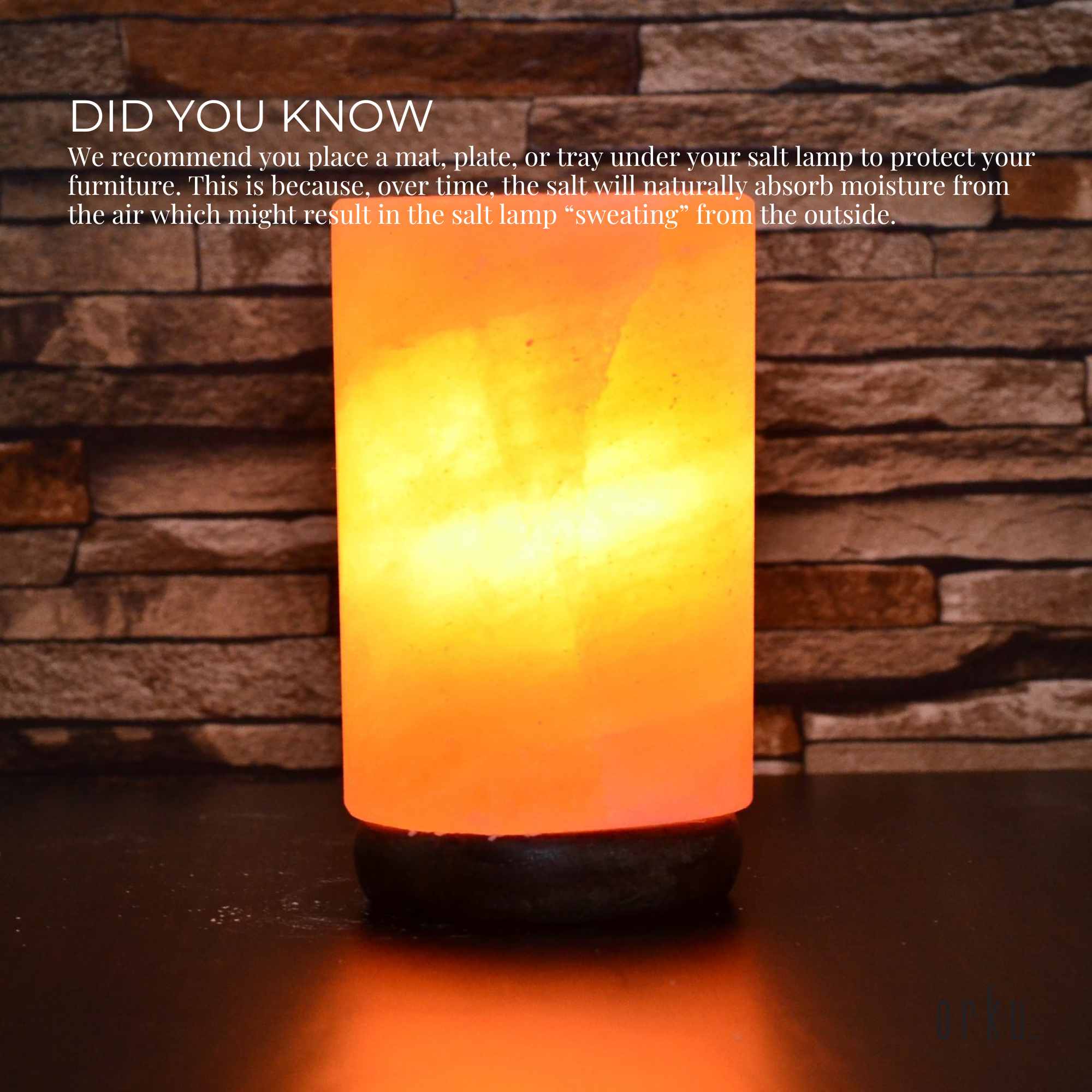 Usb Himalayan Salt Lamp - Cylinder Carved Shape Pink Crystal Rock Led Light - by Stevie Buoy