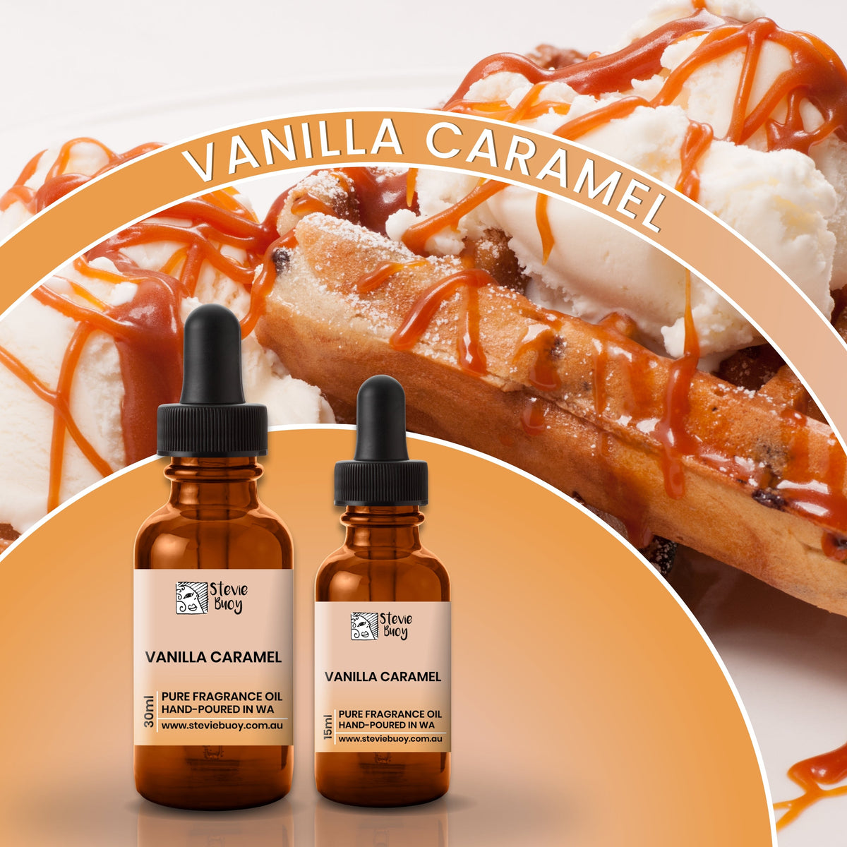 Vanilla Caramel Fragrance Oil for Aroma Diffusers - by Stevie Buoy