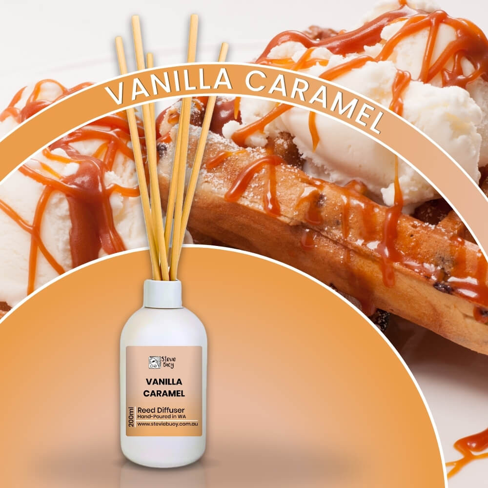 Vanilla Caramel Reed Diffuser - 200ml by Stevie Buoy