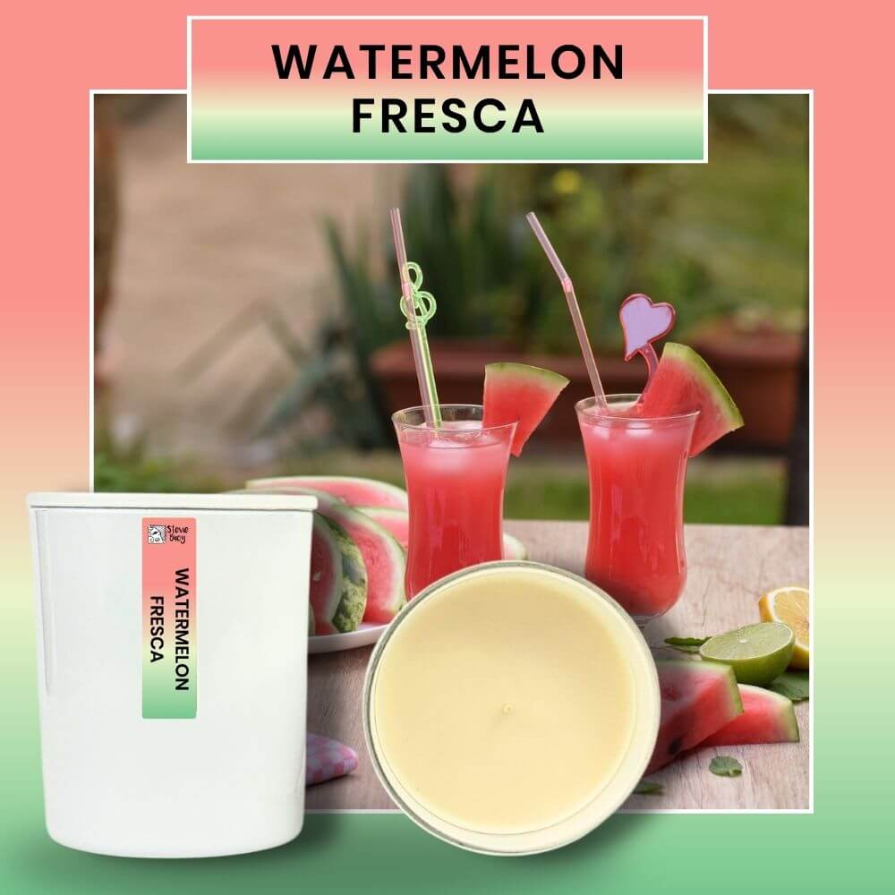 Watermelon Fresca Scented Cocosoy Candles - Large by Stevie Buoy