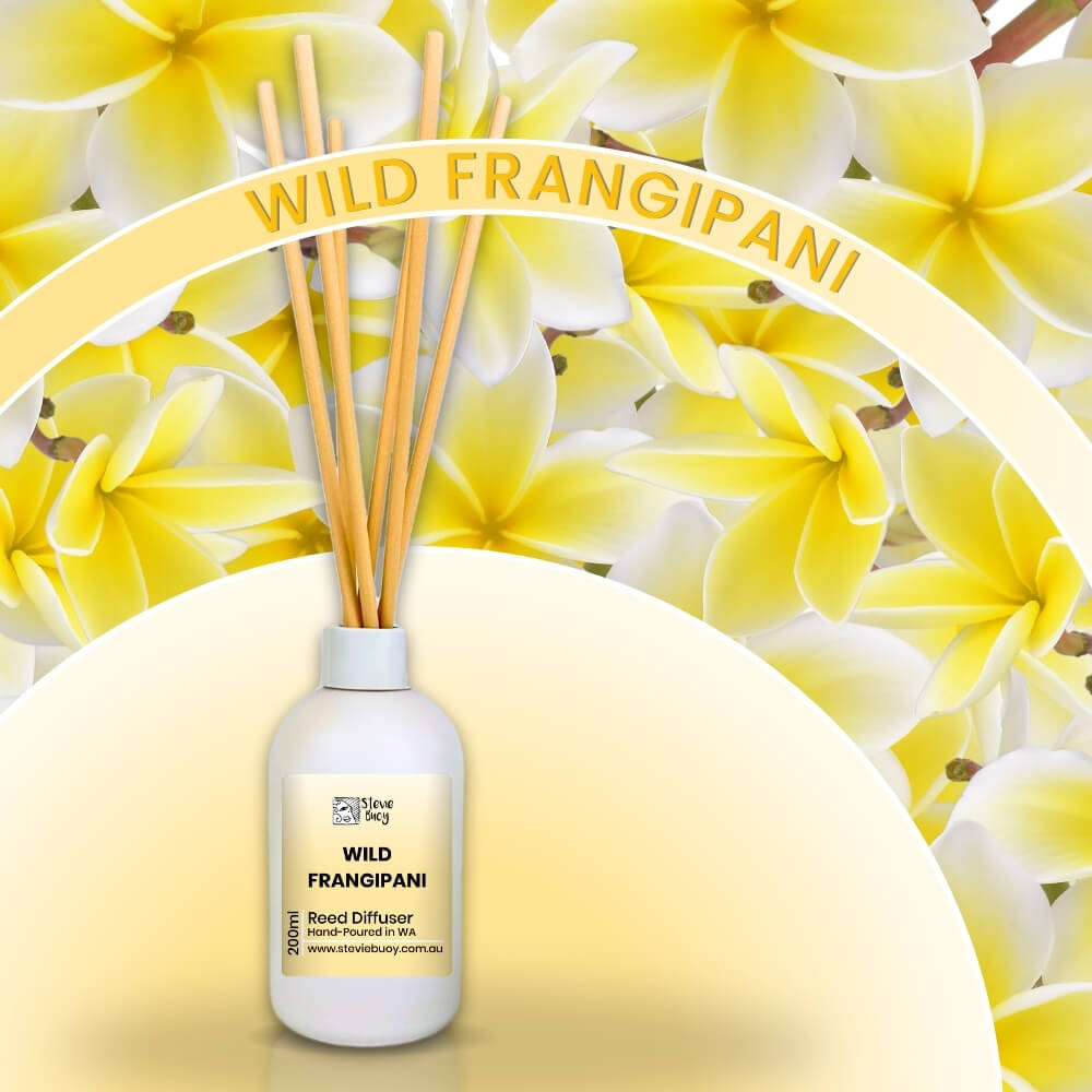 Wild Frangipani Reed Diffuser - 200ml by Stevie Buoy